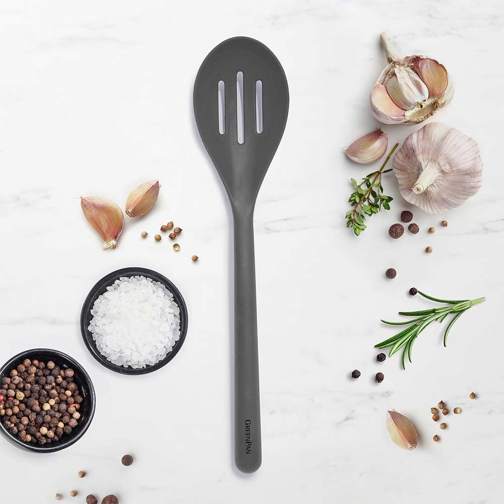 GreenPan Silikon Delikli Kaşık GriGreenPan
