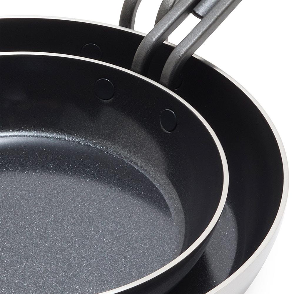 Greenpan Stanley Tucci™ Kızartma Tavası 2'li 20 cm + 26 cm ÇelikGreenPan