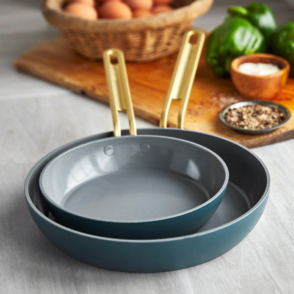 Greenpan Stanley Tucci™ Kızartma Tavası 2'li 20 cm + 26 cm Venedik MavisiGreenPan
