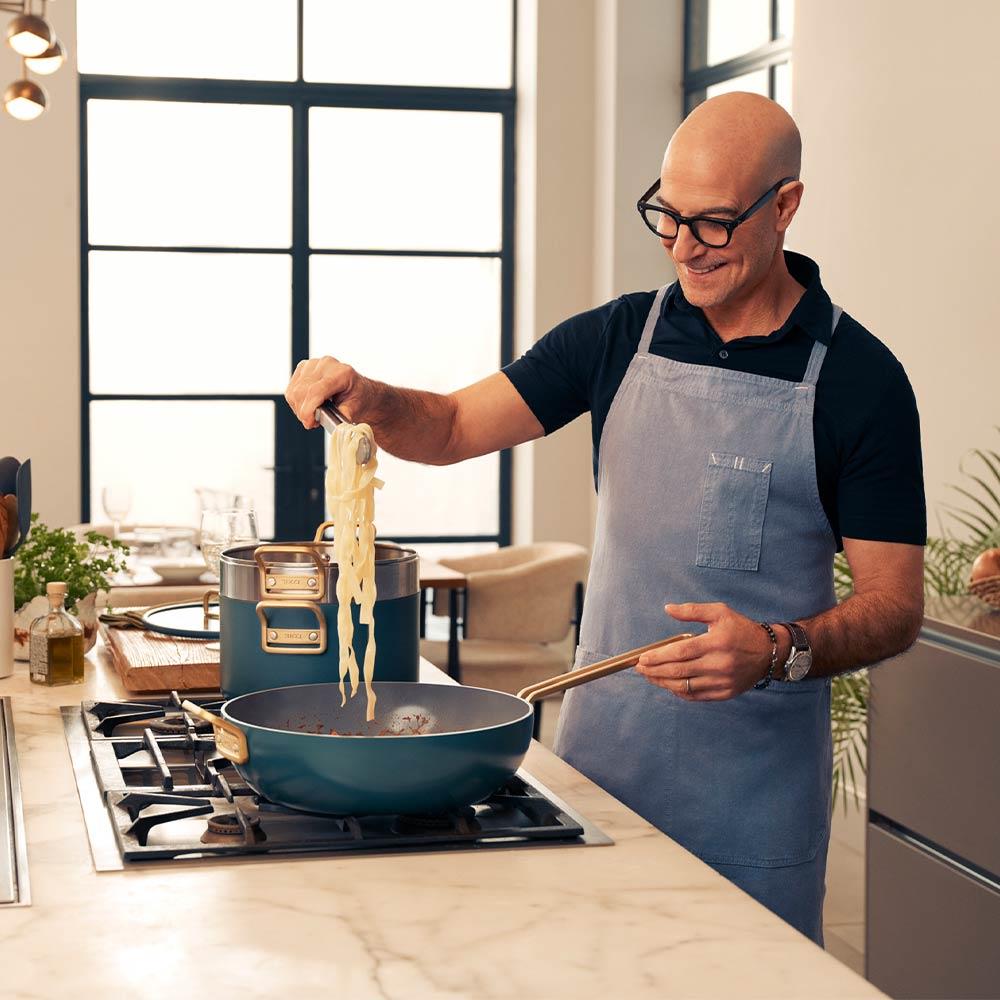 Greenpan Stanley Tucci™ Kızartma Tavası 33 cm Venedik MavisiGreenPan