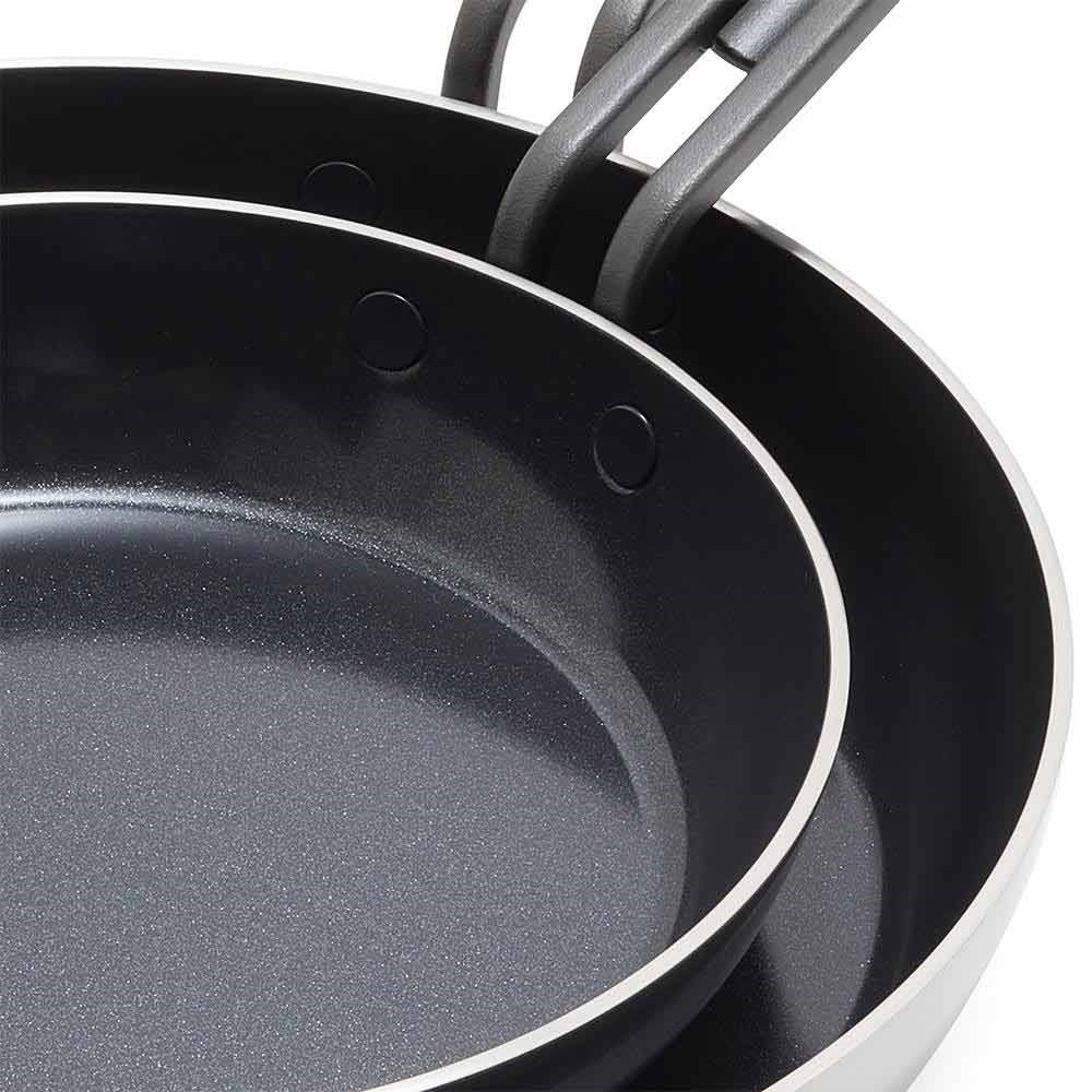 Greenpan Stanley Tucci™ Kızartma Tavası 2'li 20 cm + 26 cm ÇelikGreenPan