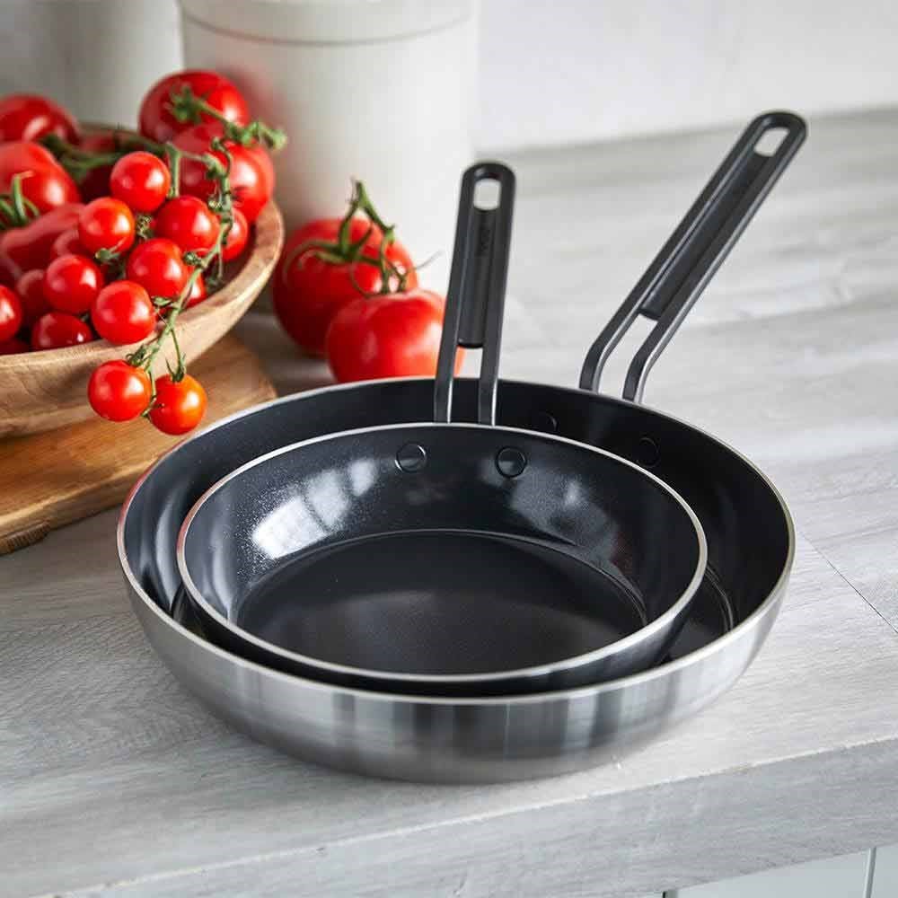 Greenpan Stanley Tucci™ Kızartma Tavası 2'li 20 cm + 26 cm ÇelikGreenPan