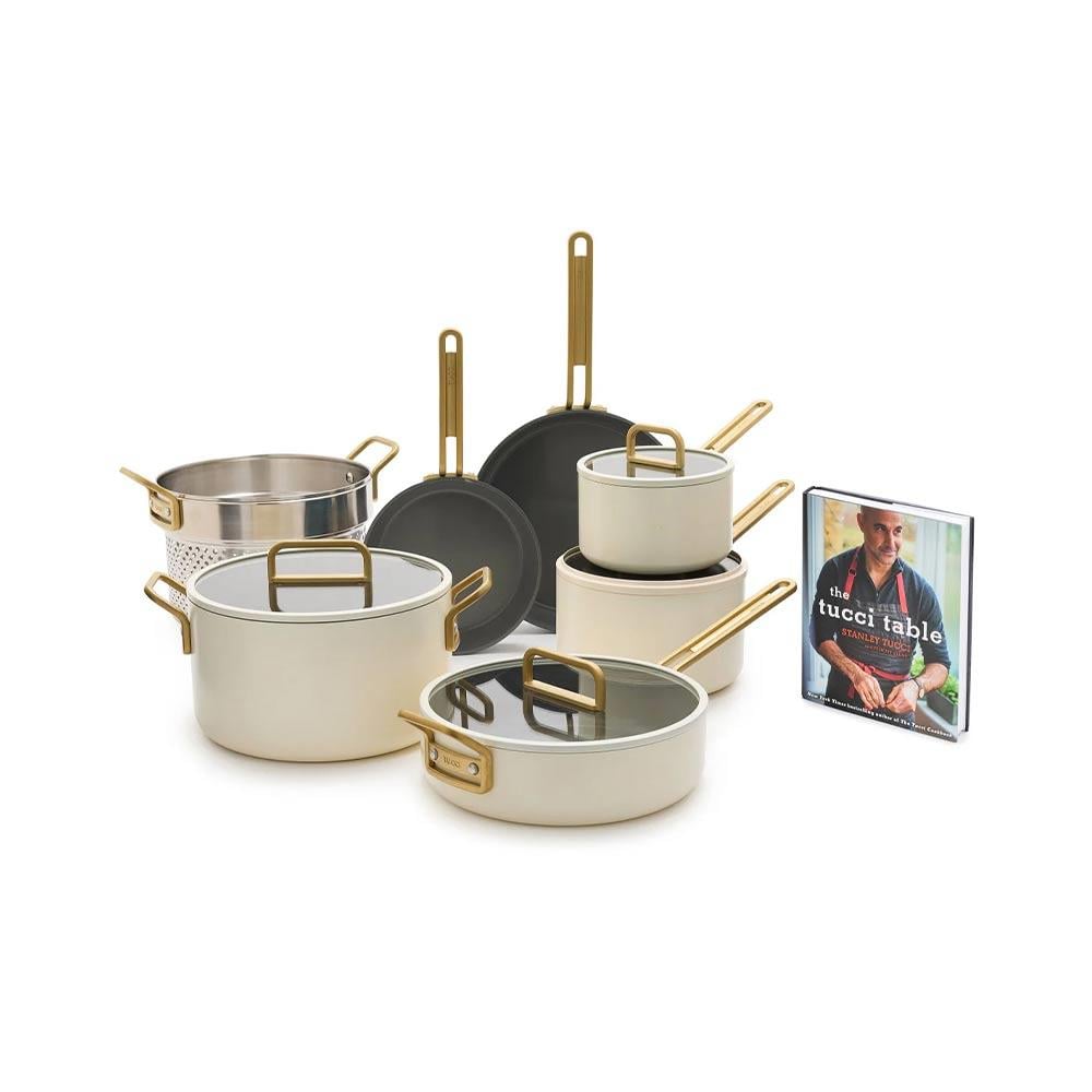 Greenpan Stanley Tucci™ Tencere Seti 11 Parça Carrara BeyazıGreenPan
