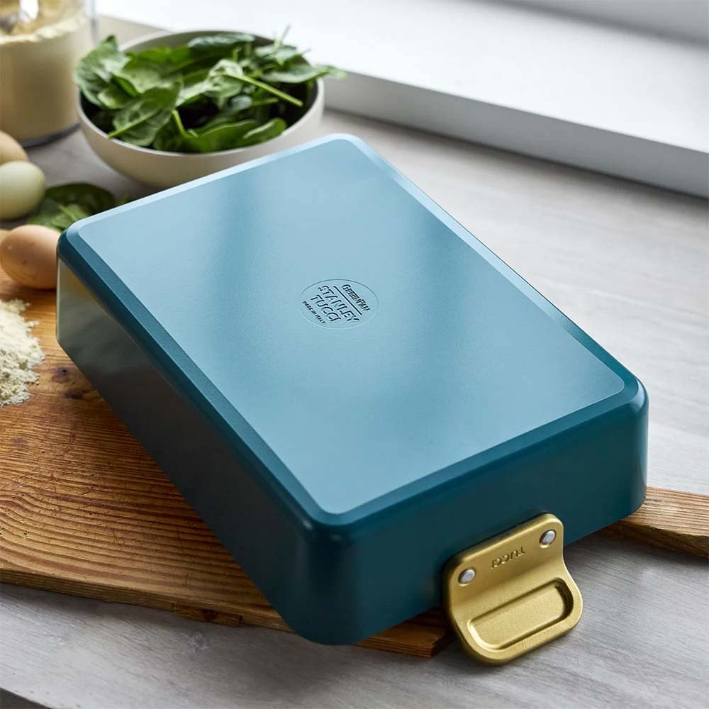 GreenPan Stanley Tucci™ Thermolon Yüzey Fırın Kabı 24 x 34 cm TurkuazGreenPan