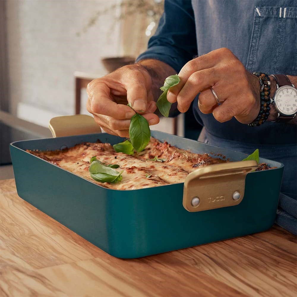 GreenPan Stanley Tucci™ Thermolon Yüzey Fırın Kabı 24 x 34 cm TurkuazGreenPan