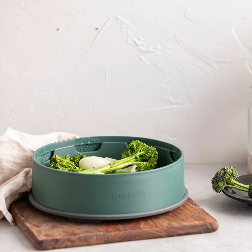 GreenPan Steamy Buharda Pişirici 24 cm YeşilGreenPan