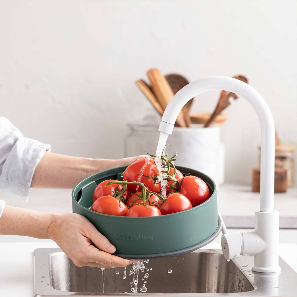 GreenPan Steamy Buharda Pişirici 24 cm YeşilGreenPan