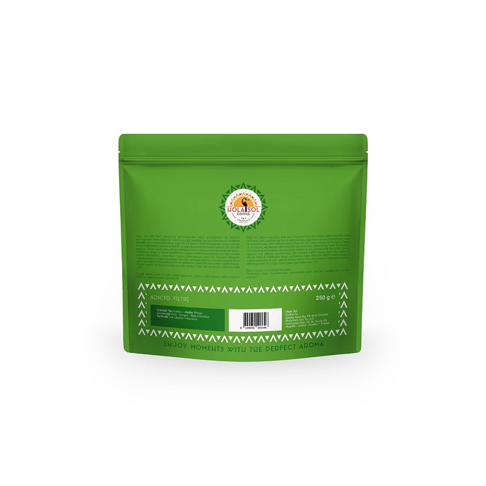 Hola Sol Adicto Çekirdek Filtre Kahve 250 GrHola Sol