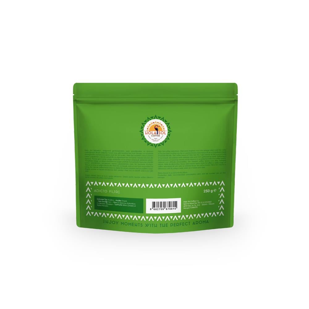 Hola Sol Adicto Çekirdek Filtre Kahve 250 GrHola Sol
