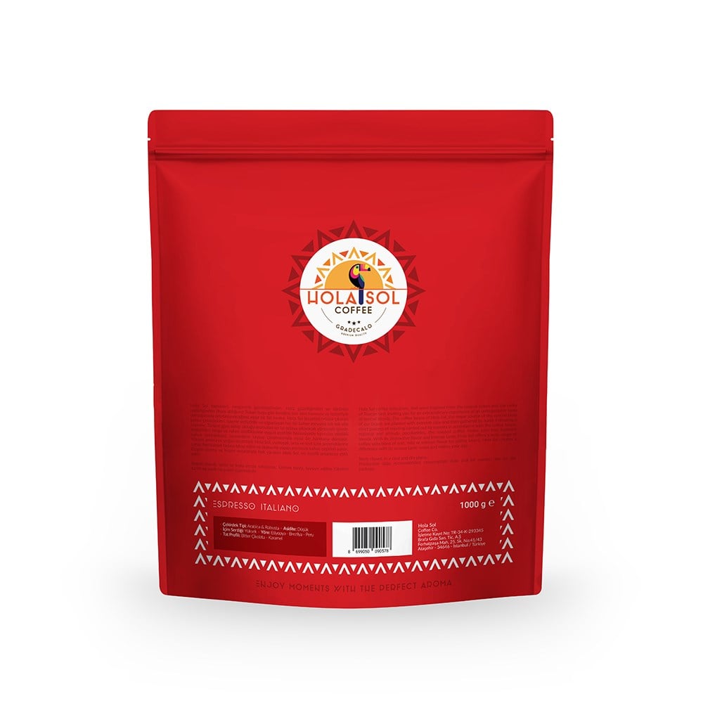 Hola Sol Espresso Italiano Çekirdek Kahve 1000 GrHola Sol