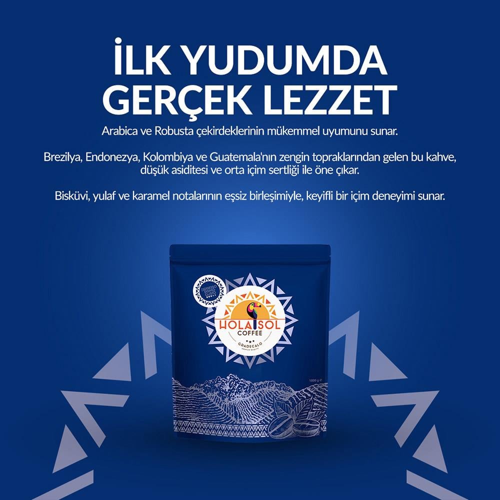 Hola Sol Espresso Primo Gusto Çekirdek Kahve 250 GrHola Sol