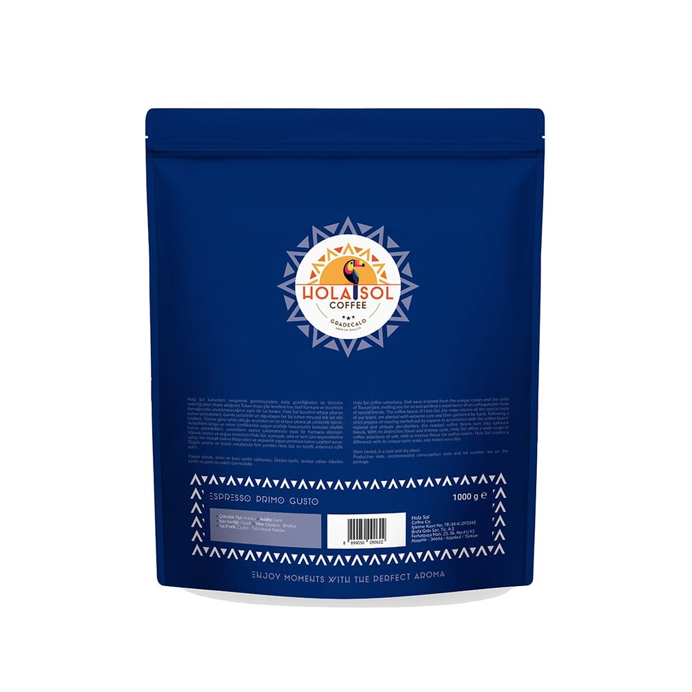 Hola Sol Espresso Primo Gusto Çekirdek Kahve 1000 GrHola Sol