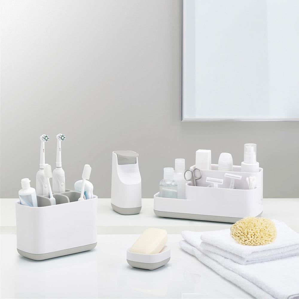 Joseph Joseph EasyStore™ Büyük Diş Fırçalık Beyaz/Açık GriJoseph Joseph