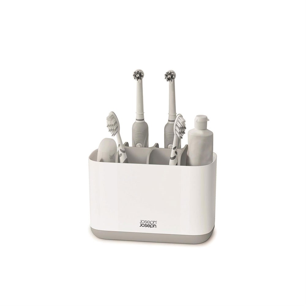 Joseph Joseph EasyStore™ Büyük Diş Fırçalık Beyaz/Açık GriJoseph Joseph