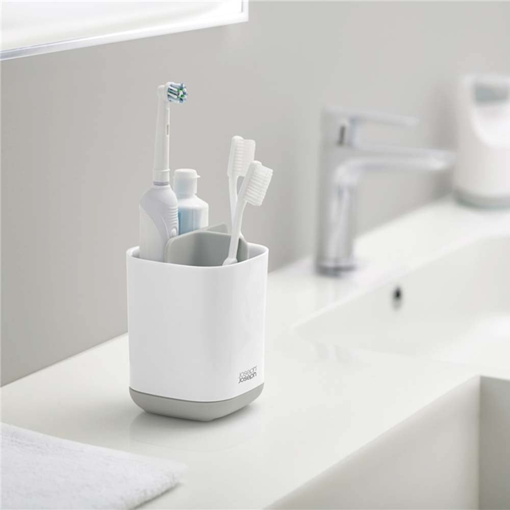 Joseph Joseph EasyStore™ Diş Fırçalık Beyaz/Açık GriJoseph Joseph