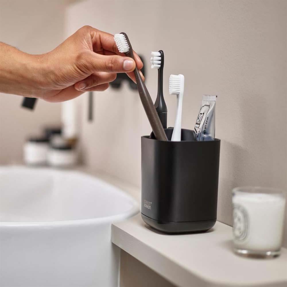 Joseph Joseph EasyStore™ Diş Fırçalık Mat SiyahJoseph Joseph