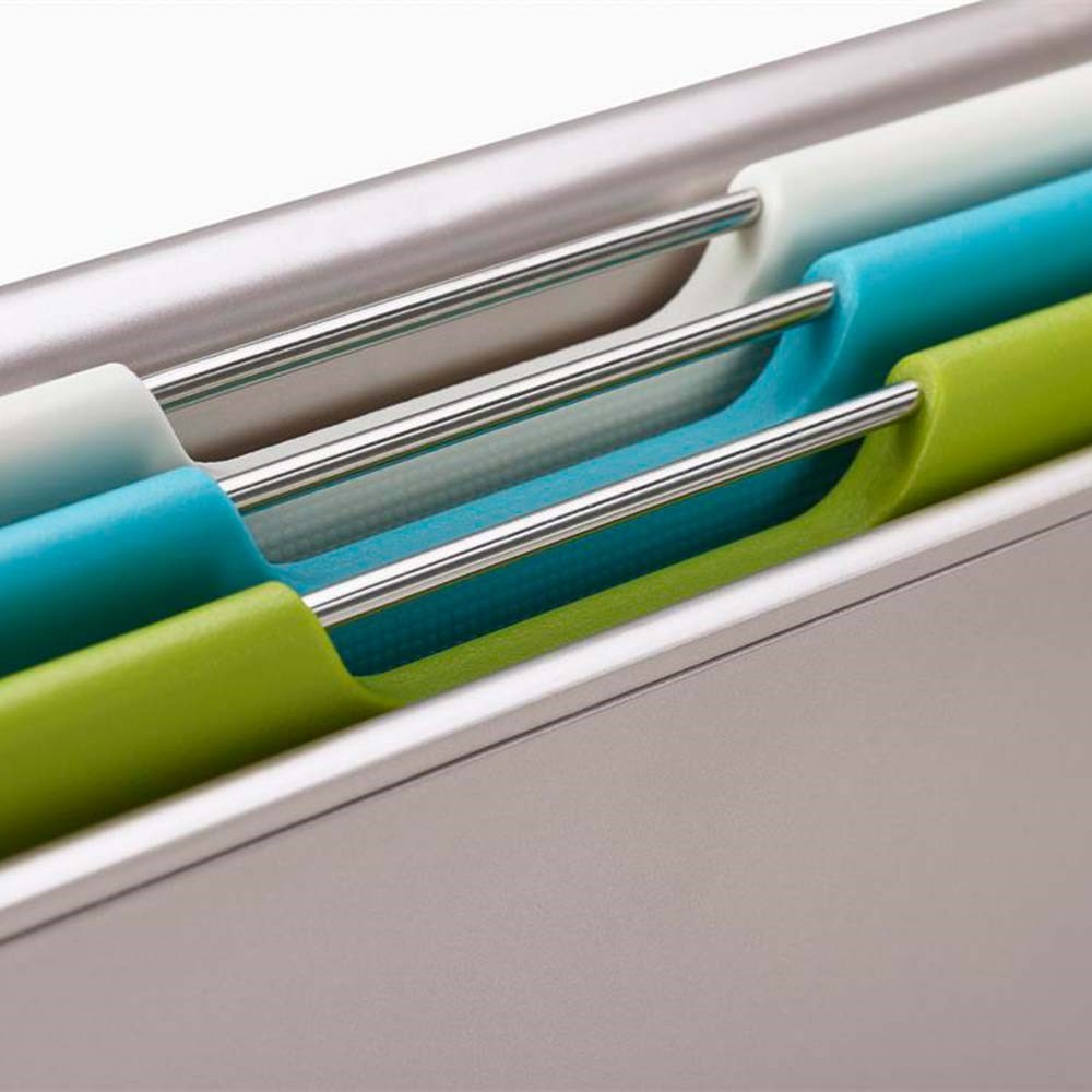 Joseph Joseph Folio™ 3 Parça Tezgah Altı Kesme Tahtası Seti Çok RenkliJoseph Joseph