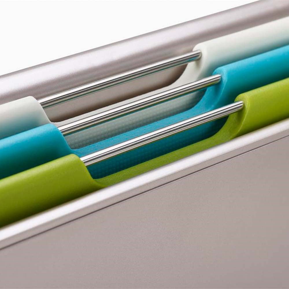 Joseph Joseph Folio™ 3 Parça Tezgah Altı Kesme Tahtası Seti Çok RenkliJoseph Joseph