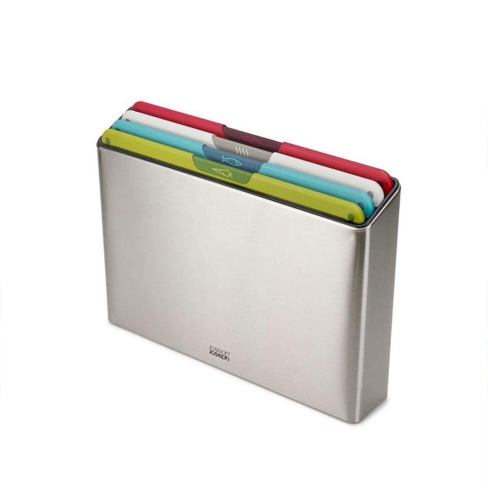 Joseph Joseph Folio™ 4 Parça Standlı Kesme Tahtası Çok RenkliJoseph Joseph
