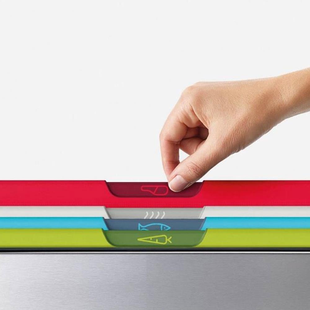 Joseph Joseph Folio™ 4 Parça Standlı Kesme Tahtası Çok RenkliJoseph Joseph