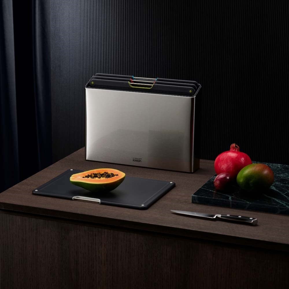 Joseph Joseph Folio™ 4 Parça Standlı Kesme Tahtası ÇelikJoseph Joseph