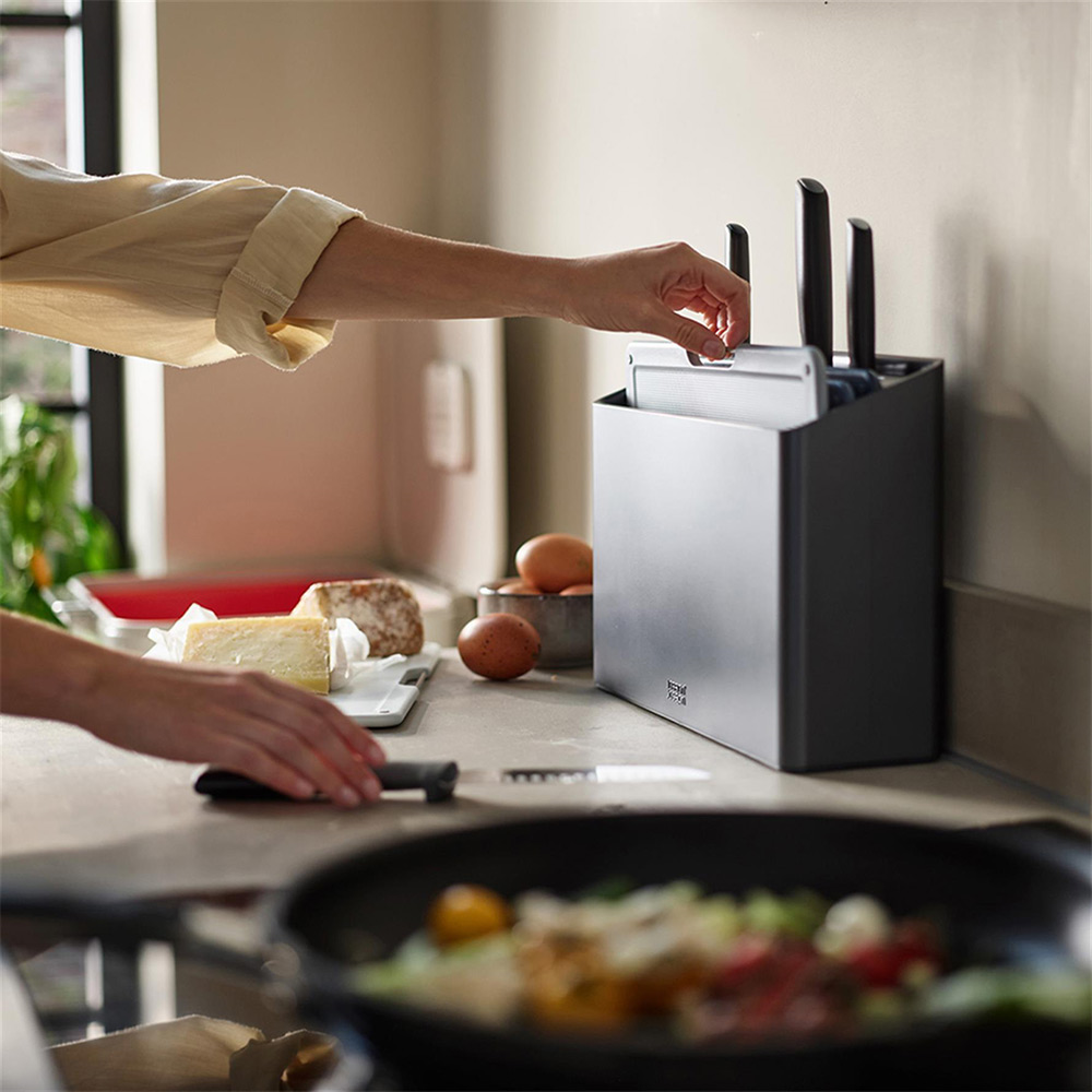 Joseph Joseph Folio™ 8 Parça Standlı Kesme Tahtası GriJoseph Joseph