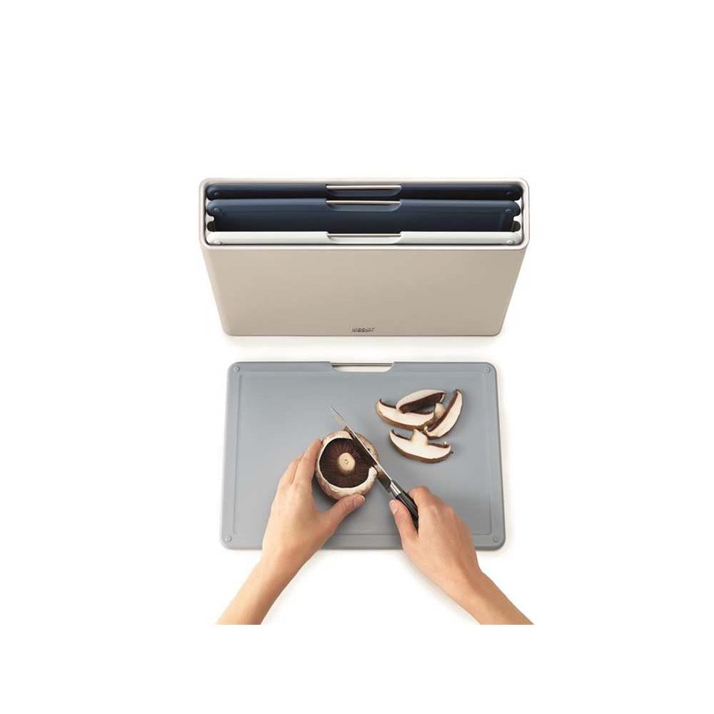 Joseph Joseph Folio™ Büyük Boy 4 Parça Standlı Kesme Tahtası MaviJoseph Joseph