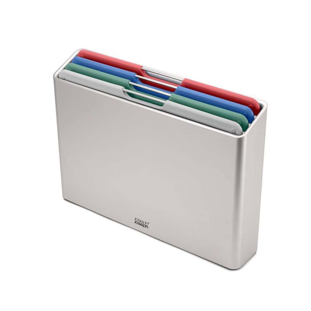 Joseph Joseph Folio™ Büyük Boy 4 Parça Standlı Kesme Tahtası GümüşJoseph Joseph