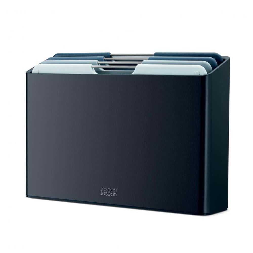 Joseph Joseph Folio™ Orta Boy 4 Parça Standlı Kesme Tahtası GriJoseph Joseph