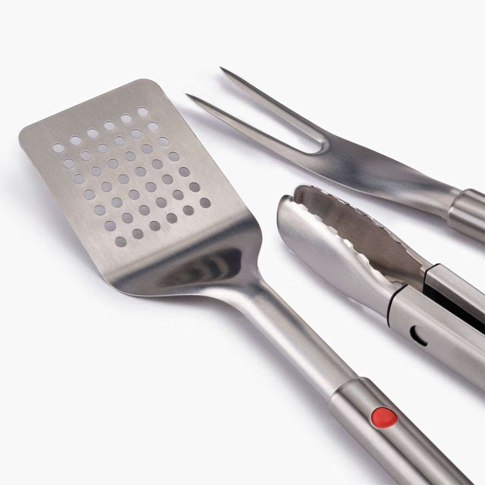 Joseph Joseph GrillOut™ 3'lü Barbekü Spatulası ve Maşa ve Çatal SetiJoseph Joseph