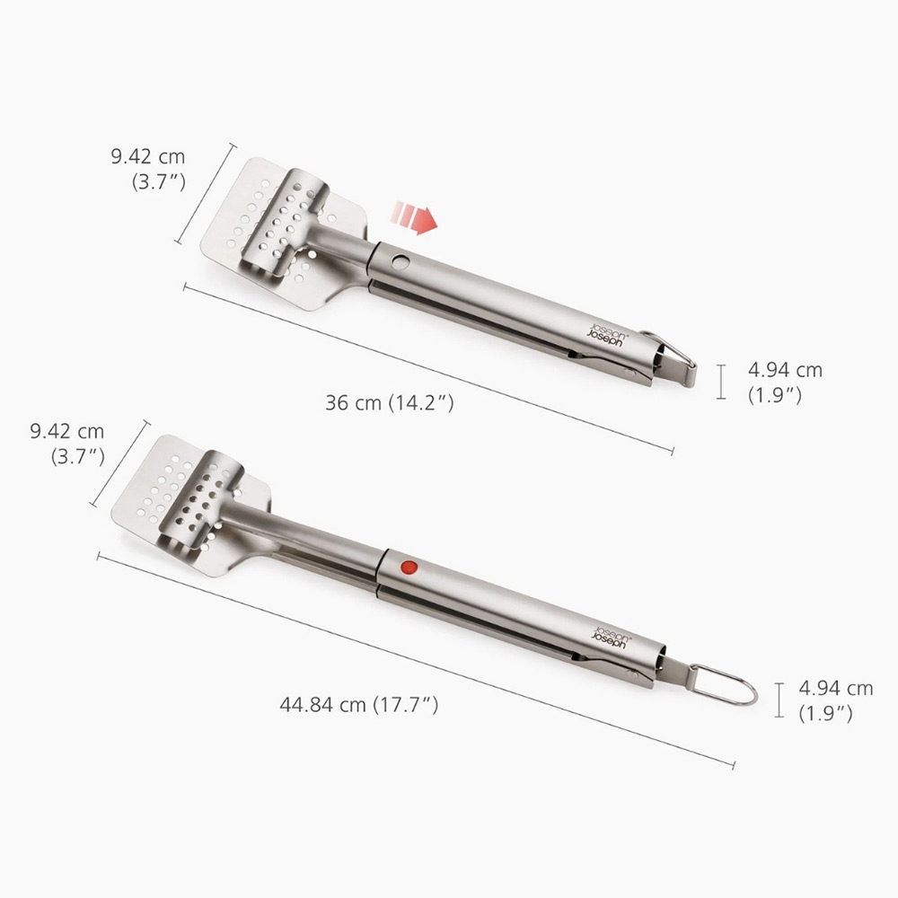 Joseph Joseph GrillOut™ Uzatılabilir Saplı Barbekü Çevirme MaşasıJoseph Joseph