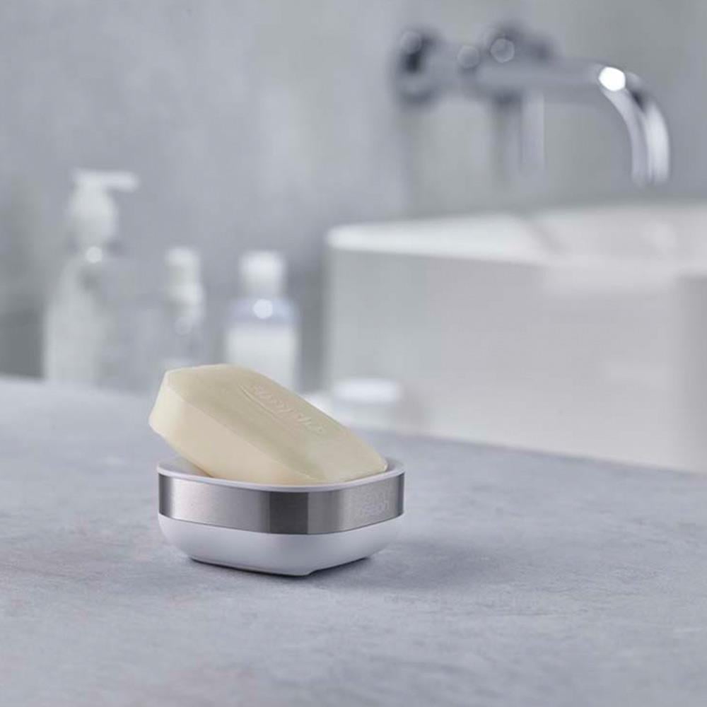Joseph Joseph Slim™ Kompakt Sabunluk Çelik/BeyazJoseph Joseph