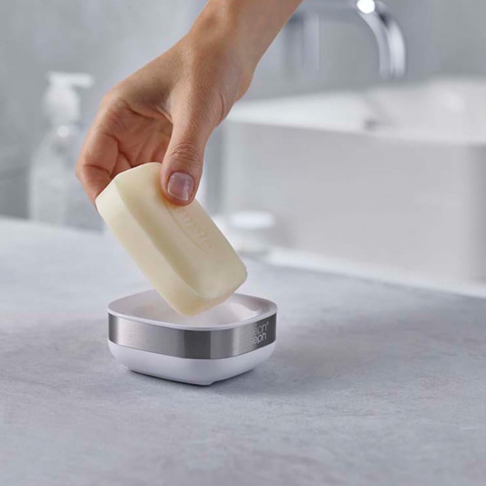 Joseph Joseph Slim™ Kompakt Sabunluk Çelik/BeyazJoseph Joseph