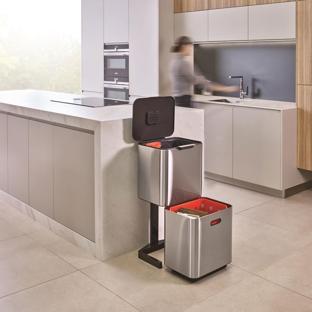 Joseph Joseph Totem Akıllı Çöp Kutusu 60 Litre Paslanmaz ÇelikJoseph Joseph