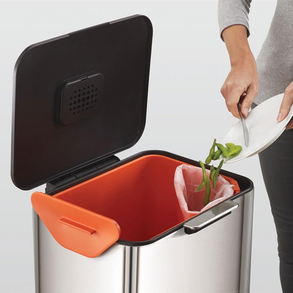 Joseph Joseph Totem Akıllı Çöp Kutusu 60 Litre Paslanmaz ÇelikJoseph Joseph