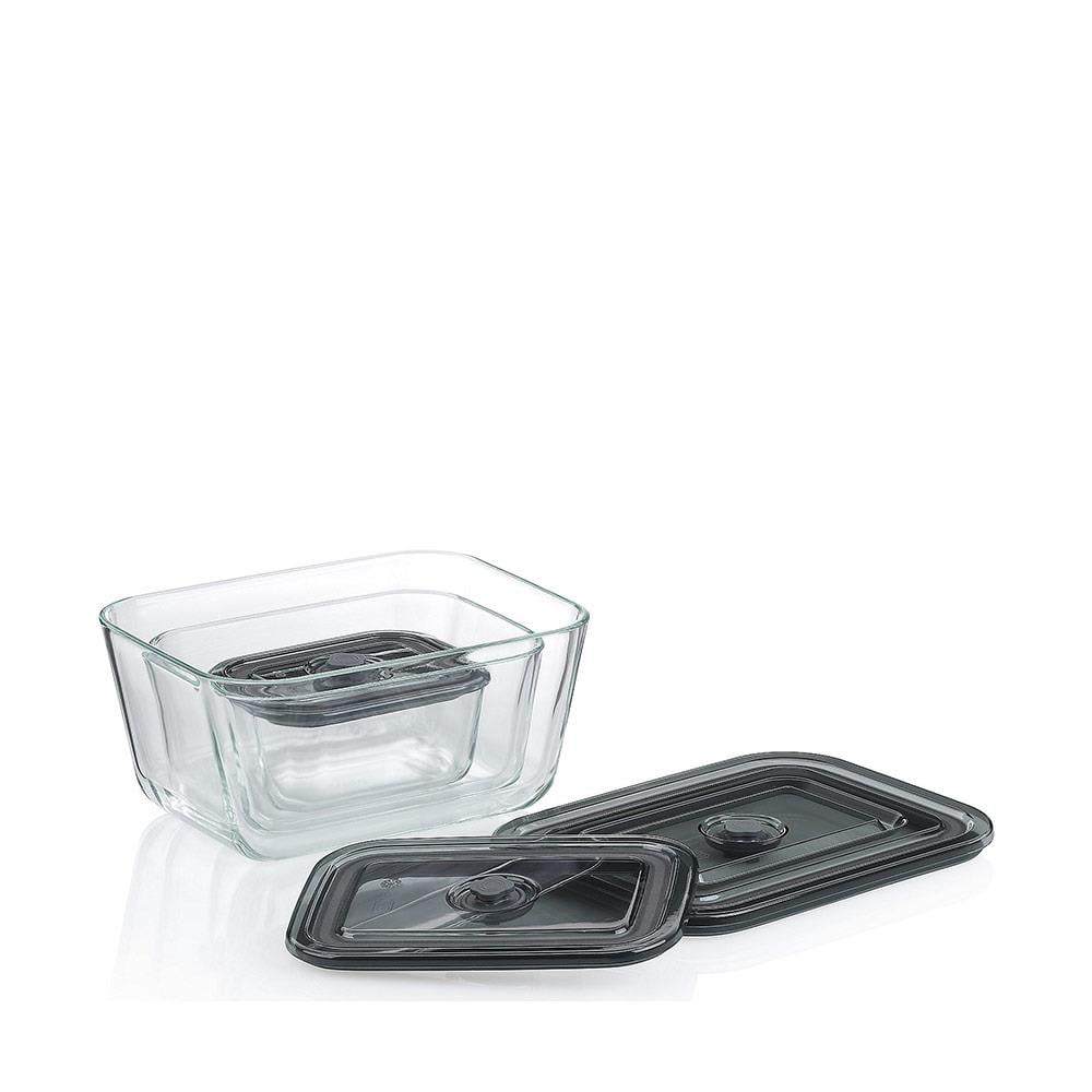 Kela Aurelia Cam Saklama Kabı Dikdörtgen 1,4 LKela