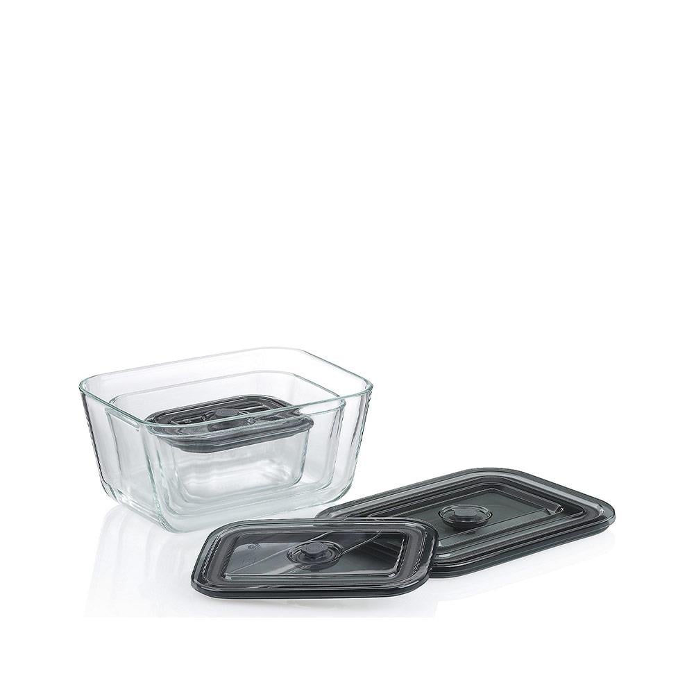 Kela Aurelia Cam Saklama Kabı Dikdörtgen 0,75 LKela