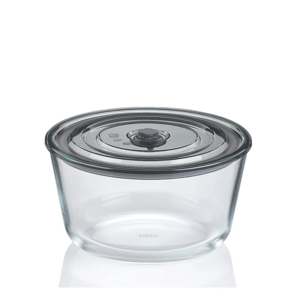 Kela Aurelia Cam Saklama Kabı Yuvarlak 2,2 LKela