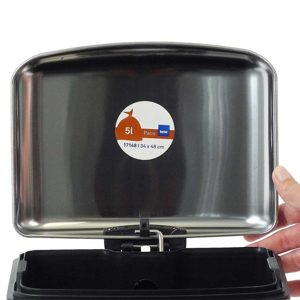 Kela Davino Pedallı Çöp Kovası Paslanmaz Çelik 6 LKela