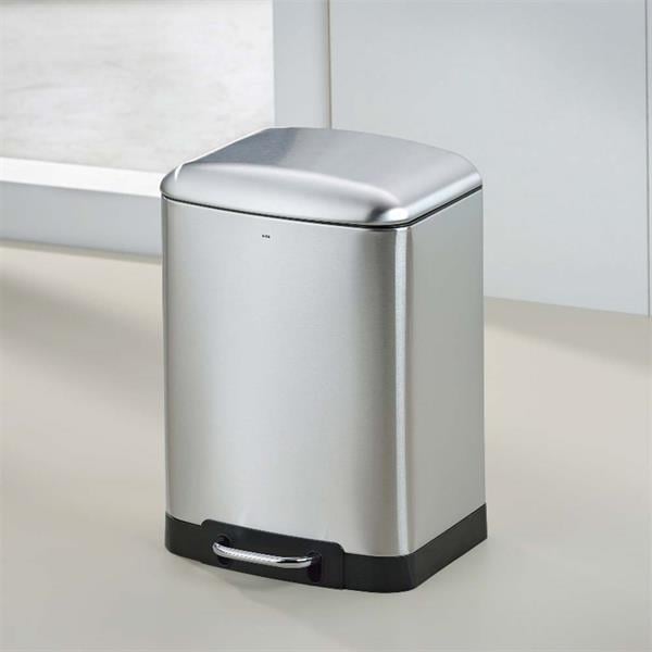 Kela Davino Pedallı Çöp Kovası Paslanmaz Çelik 12 LKela