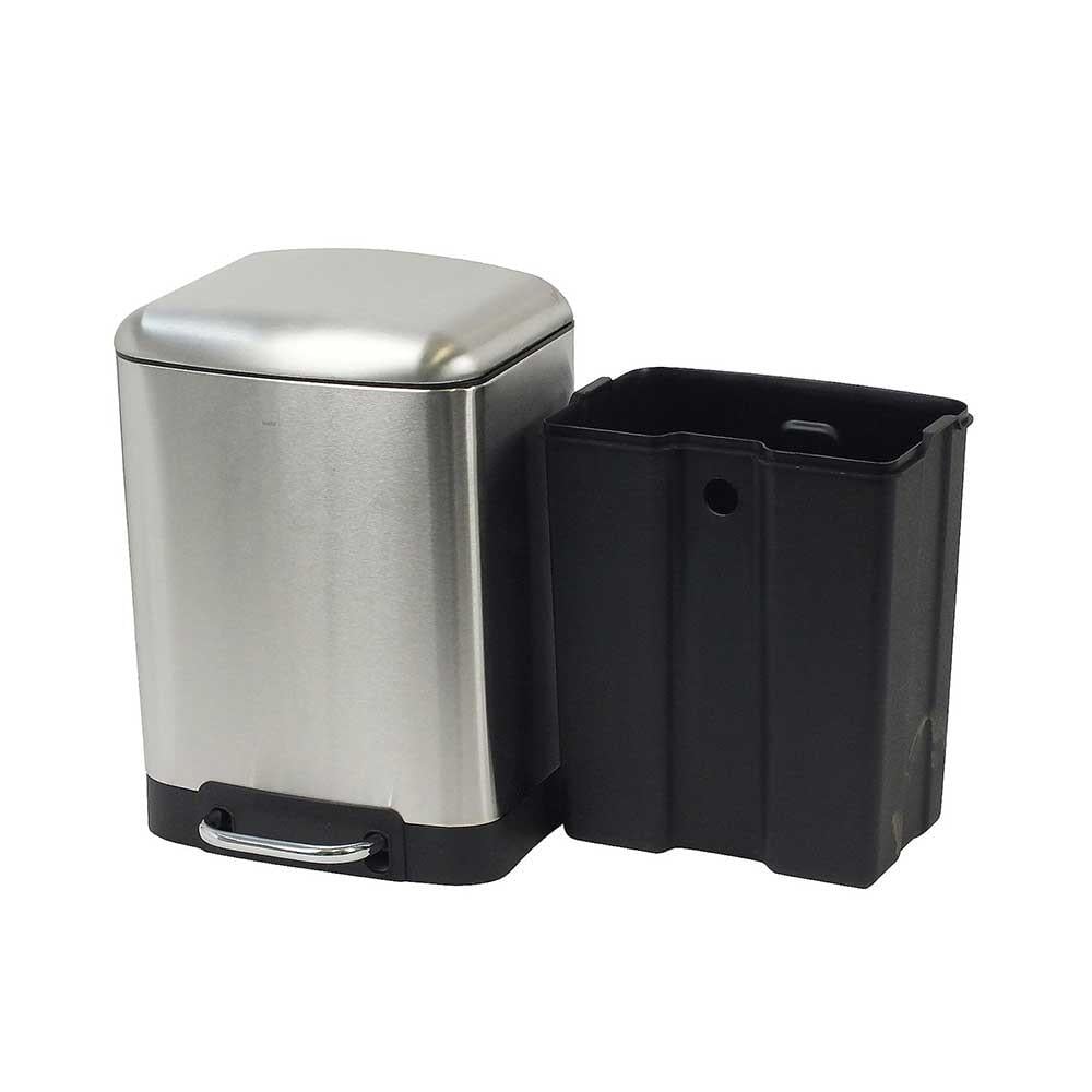 Kela Davino Pedallı Çöp Kovası Paslanmaz Çelik 6 LKela