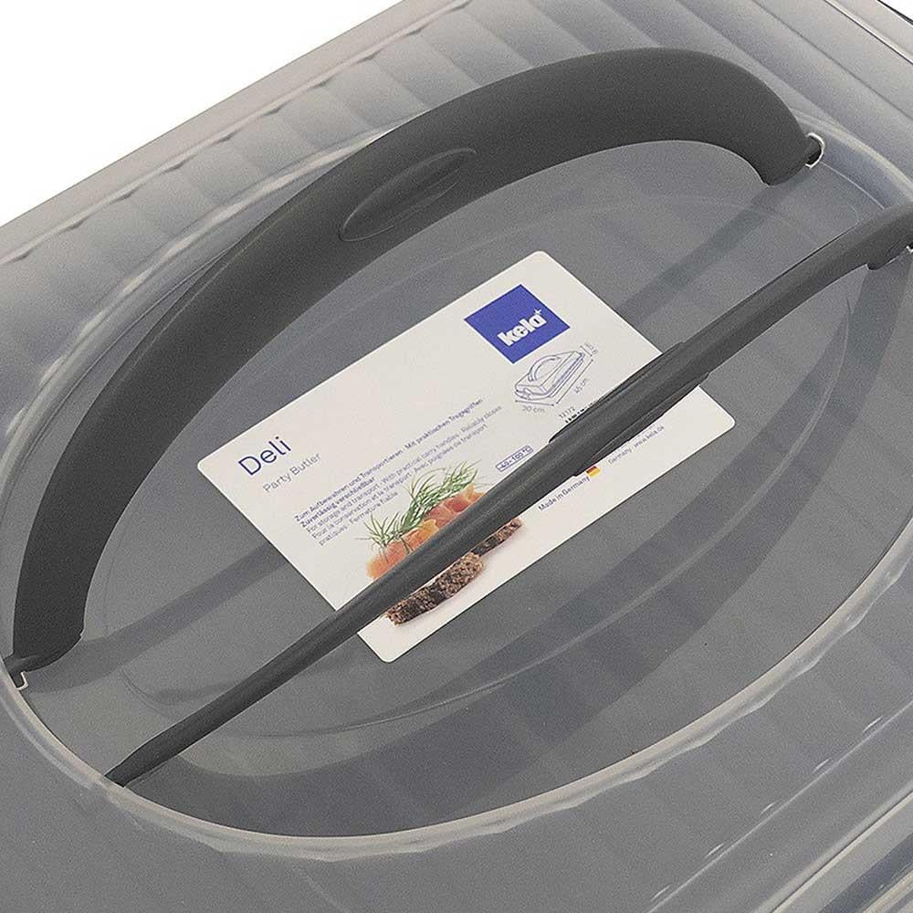 Kela Deli Kapaklı Kek Saklama Kabı Dikdörtgen 45 x 30 cmKela