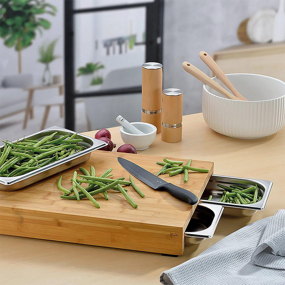 Kela Kenina Ahşap Kesme Tahtası 2'li SetKela