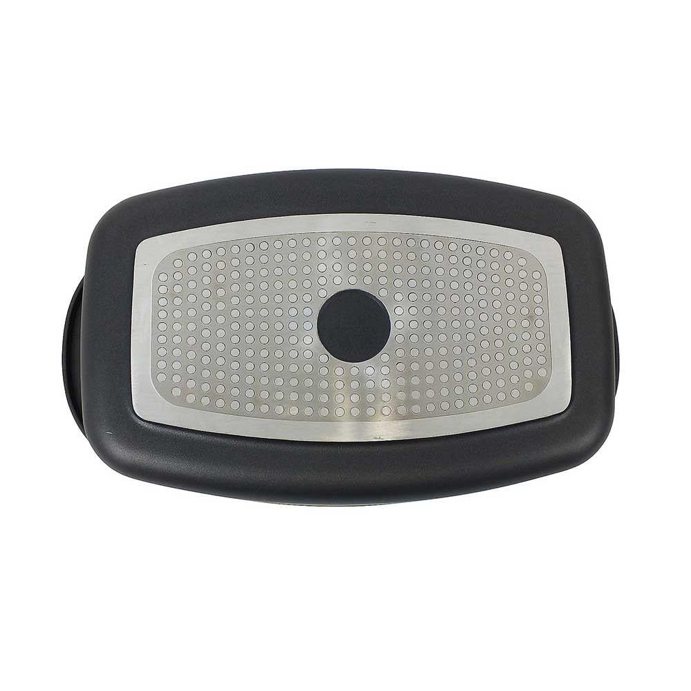 Kela Kerros Cam Kapaklı Rosto Tenceresi Dikdörtgen 40 x 22,5 cmKela