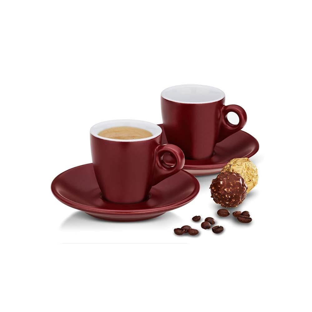 Kela Mattia Espresso Fincan Seti 2'li 50 ml KırmızıKela