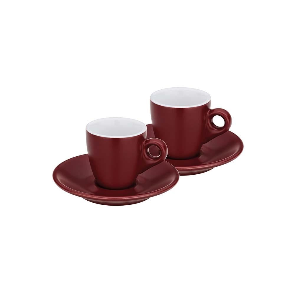 Kela Mattia Espresso Fincan Seti 2'li 50 ml KırmızıKela