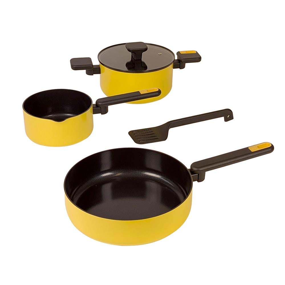 Kela Mira Tencere Seti 5 Parça Bal SarısıKela