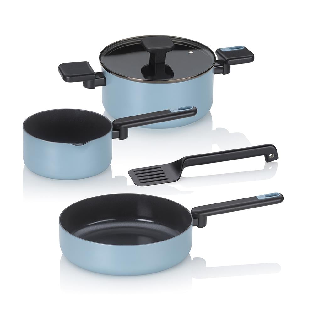 Kela Mira Tencere Seti 5 Parça Dumanlı MaviKela