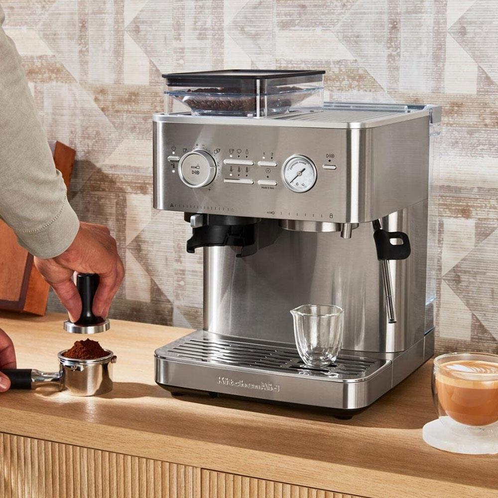 KitchenAid 5KES6551ESX Yarı Otomatik Espresso Makinesi Brushed Stainless SteelKitchenAid