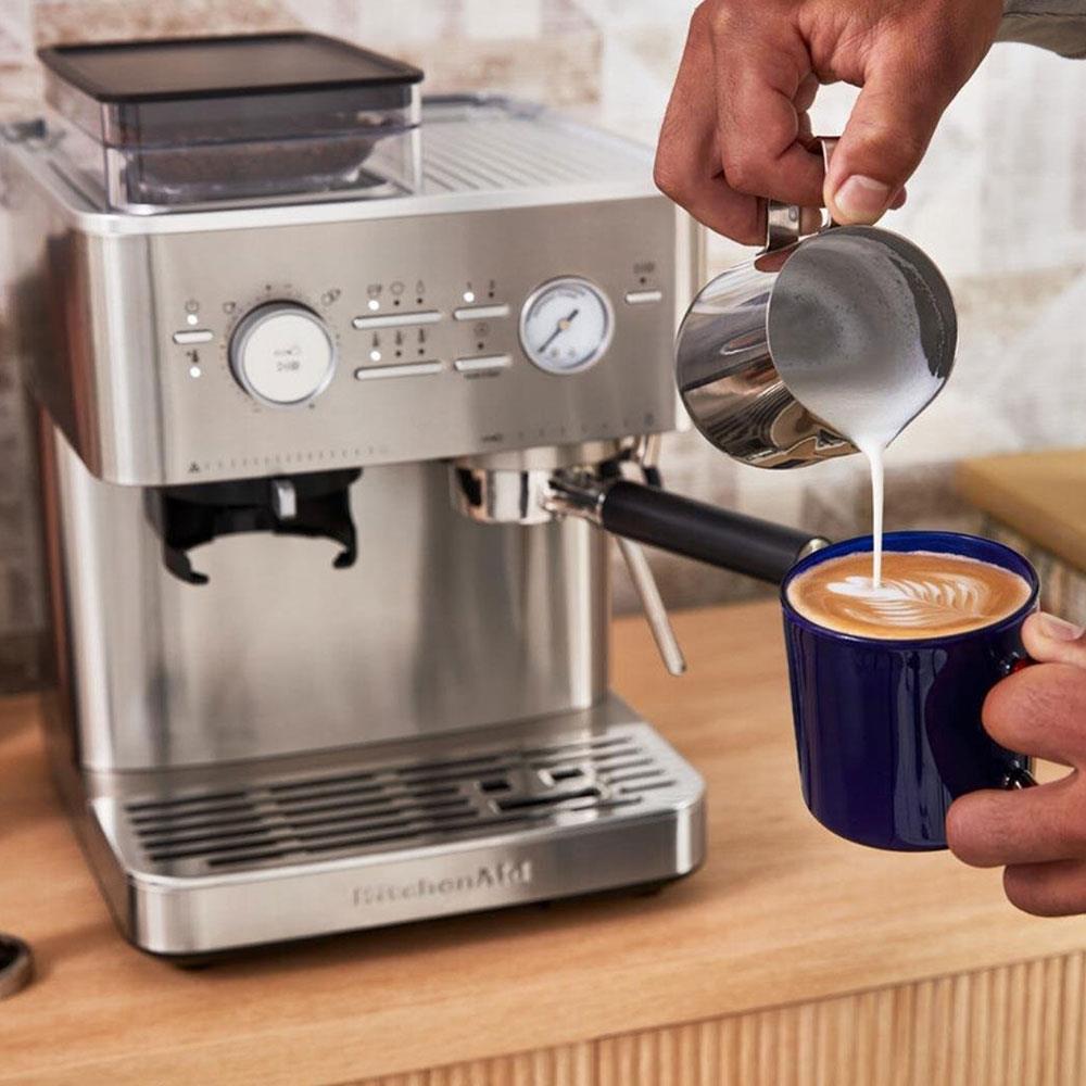 KitchenAid 5KES6551ESX Yarı Otomatik Espresso Makinesi Brushed Stainless SteelKitchenAid